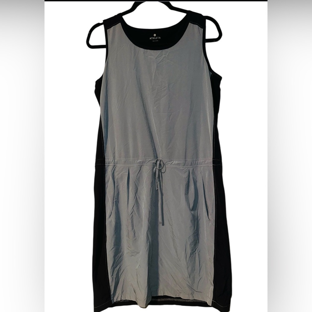 Athletic Dress By Athleta In Black & Grey, Size:M